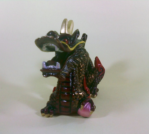 Imagem 3 de 4 de Dragão Vermelho Em Resina P Novo