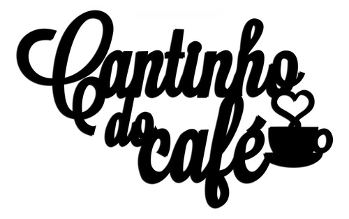 Cantinho Do Café N01 Mdf De 3mm Preto