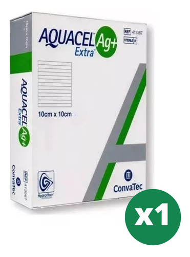 Apósito Aquacel Ag+ Extra 10x10cm X Unidad -convatec- 413567