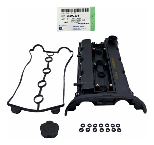 Tapa Valvula Aveo 1.6 Sin Codo Con Tapa Empaque Valvula Pcv
