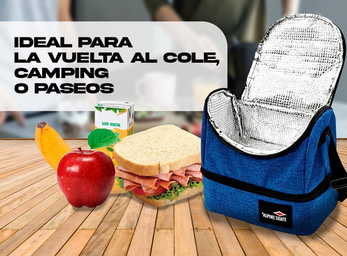 Lunchera Vianda Alpine Skate Termica Conserva Dos Pisos
