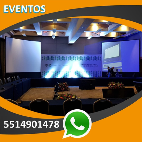 Renta De Escenarios Backs Eventos Pantallas Led Templetes