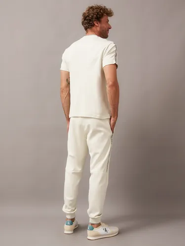 Polera Logo Tape Raglan Blanco Calvin Klein