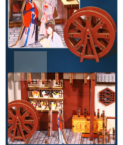 Kit De Suporte De Livro De Quebra-cabeça De Madeira 3d Com