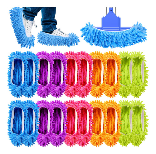 20 Pantuflas De Mopa, Calcetines Para Limpieza De Suelos,