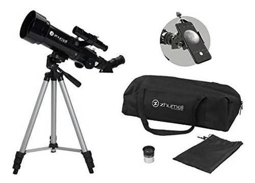 Zhumell Z70 Refractor Portátil Con Trípode, Adaptador De Tel