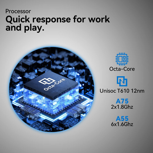Tablet Android 2 En 1 Con Teclado Y 128 Gb De Almacenamiento
