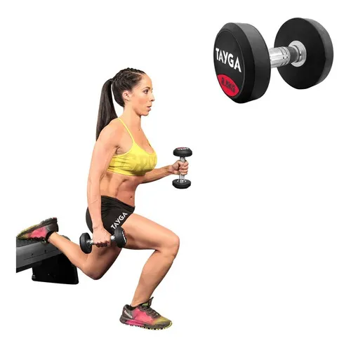 Par Pesas Mancuernas Caucho Redonda 2.5 Kg C u Tayga Gym Color