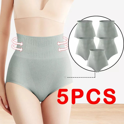 Set De 5 Pantalones Tanga Faja Calzon Invisible Reductora Ty