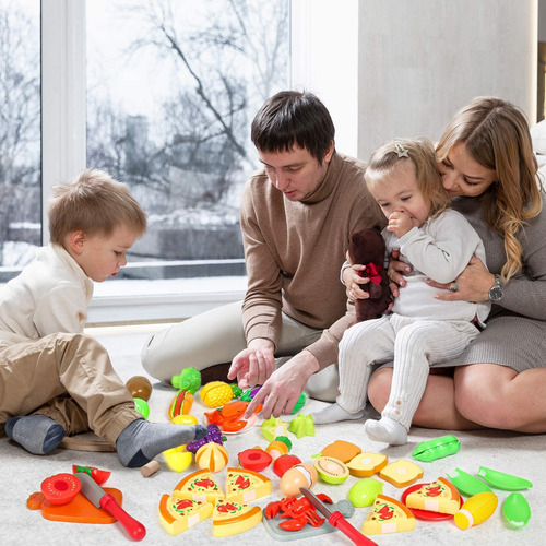 Pretend Play Food Set Shimirth 67pc For Kids Kitchen