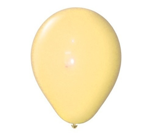 Globos Lisos Amarillo Pastel 12 Pulgadas X 10 Un