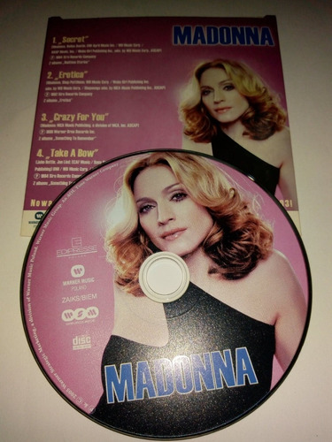 Madonna Cd Polonia  Secret / Erotica / Cfy / Tab