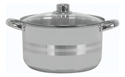 Bateria De Cocina Yajad Y201-ry10 10 Pzas Acero Inox Color Plateado