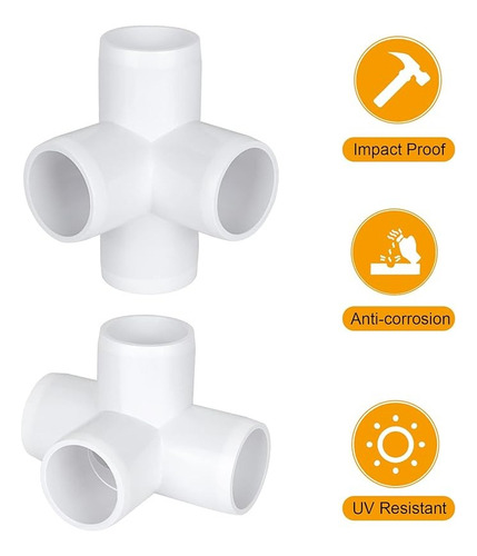 Codos 4 Salidas Pvc 1/2 Sch40