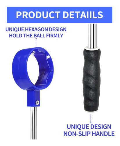 Recuperador De Pelotas De Golf Recogedor De 6 Pies Azul