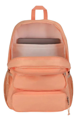 Mochila Jansport Doubleton Naranja Js0a7znyz72 Diseño De La Tela Lisa