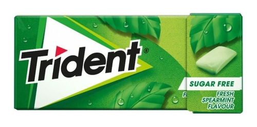 Chiclete Importado Trident Fresh Spearmint Sem Açúcar 14g