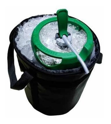 Bolsa Térmica Para Barril Chopp Heineken 5l Com Espaço Gelo