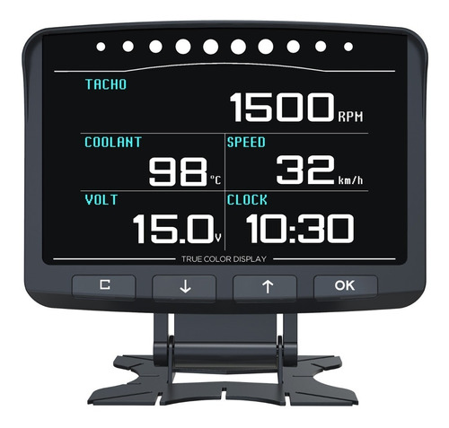 Escaneo De Alarma Del Monitor Del Termómetro Del Velocímetro