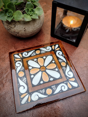 Azulejos Decorados Creta Terra 10 X 10 Caja X 8 Unid