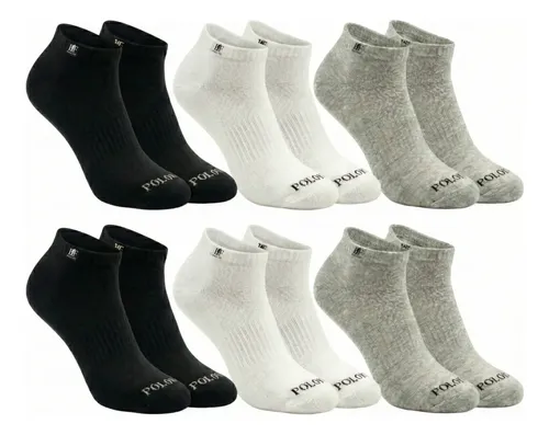 Kit 6 Pares Meias Polo Fit