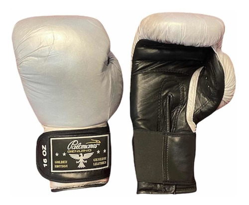 Imagen 2 de 3 de Guantes Box Piel Silver 16oz Palomares Genuino Fpx