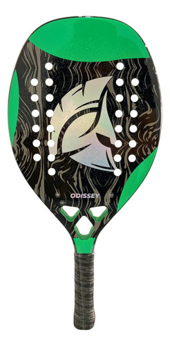 Odissey raquete beach tennis carbono 3k profissional cor verde