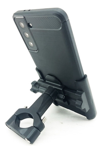 Imagen 2 de 10 de Soporte Porta Celular Aluminio Universal Moto Bici Ryd