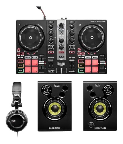 Hercules Djlearning Kit Mk Ii Controlador Dj Inpulse 200 Negro