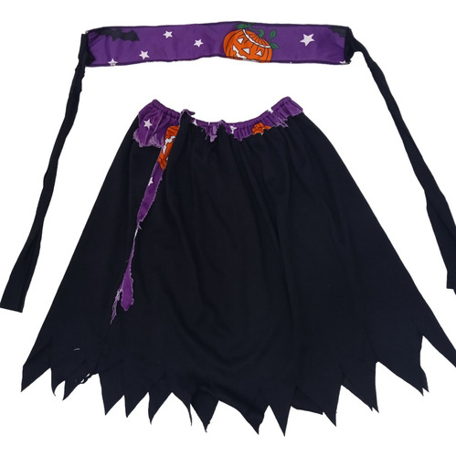 Disfraz Halloween Falda / Bandana P/dama Talla S