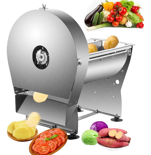 Cortadora Eléctrica De Alimentos Vevor, Hoja De 10 Pulgadas,