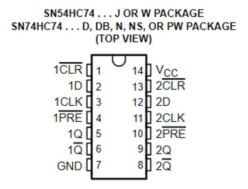 Circuitos Integrados Ic 74hc74 Mm74hc74n Sn74hc74n X 2