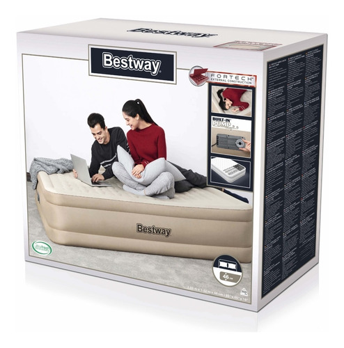 Colchón Eléctrico Inflable Premium Queen Bestway