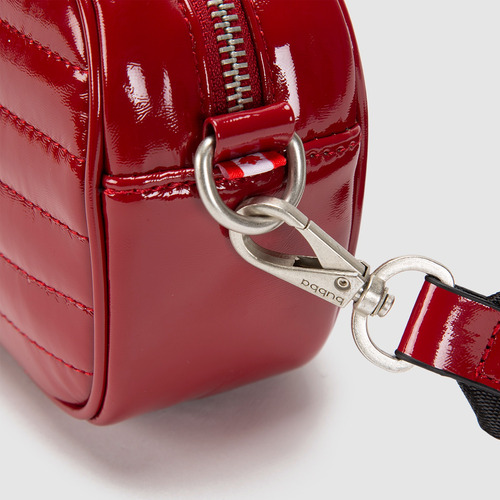 Bolsa Bandolera Crossbody Bubba Purse Gloss Mini Unisex Rouge Lisa Metalicos Negra