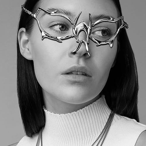 Lvow Futurista Cyber ??punk Cara Cadena Pendiente Joyería En