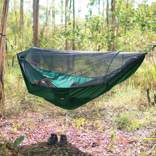 Balanço Rede De Dormir Descanso Com Tela Mosquiteiro Harpia