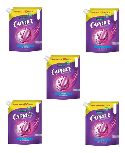 5 Piezas De Shampoo Caprice Acti-ceramidas Fuerza 1.3 L