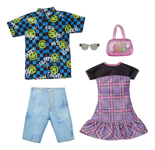 Barbie Ken Fashions 2-pack Clothing Set, 1 Outfit & Accesso