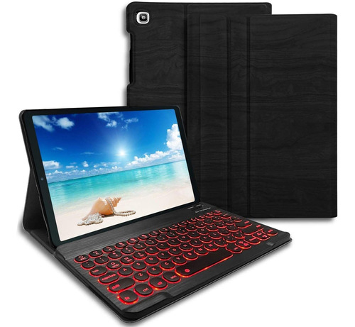 Funda Con Teclado Para Galaxy Tab S5e 2019  Negra