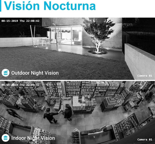 Imagen 3 de 10 de Kit 4 Camaras Seguridad Hikvision Dvr Full Hd 2mp Exterior