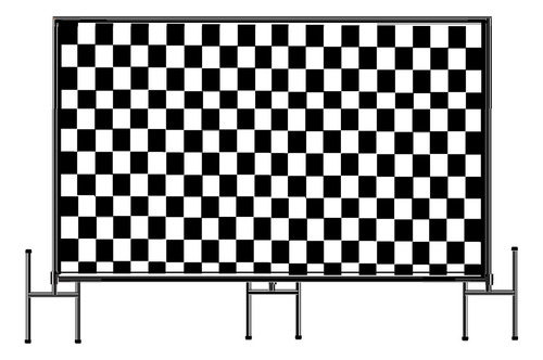 Panel de fondo, soporte para pancartas, estructura cerrada de 3 x 2 a 3 pies
