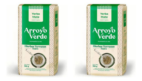 Yerba Arroyo Verde Hierbas Serrana Suave X 500g Pack X2u