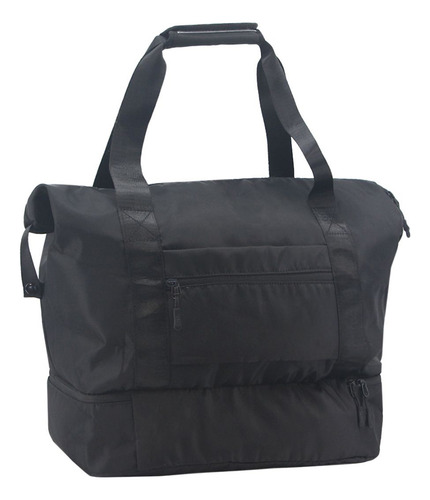 Cartera Shopper Amayra Porta Mat Yoga Tendencia Amplio Color Negro Y8201