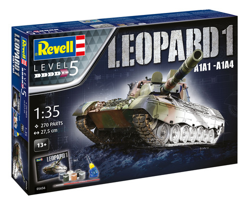 Leopard 1 A1a1-a1a4 By Revel # 5656 1/35 Gift Set