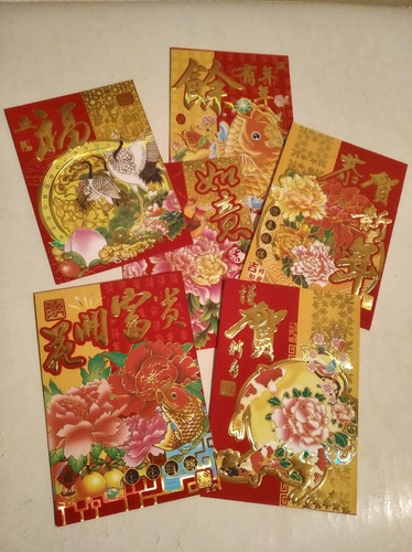 Imagen 3 de 4 de Sobres Chinos Rojos Feng Shui