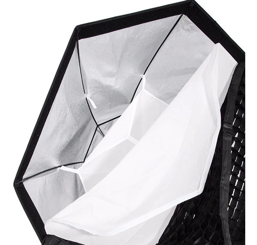Softbox Bowens 120cm Octagonal Com Grid Para Flash Tocha