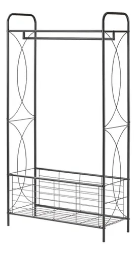 Rack De Ropa Rodante Con Canasta Metálica - Almacenaje Durab | Cuotas ...