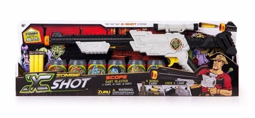 Pistola X-shot Scope Zombie Hasta 24 Mts De Alcance Bee Toys
