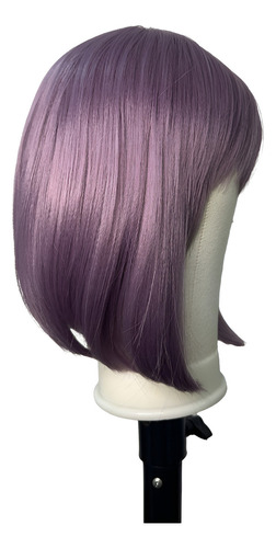 Peruca Wig Chanel Roxa Linda Para Carnaval Fibra Premium Tonalidade Roxo