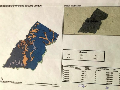 Fazenda Com 11.059 Hectares Em Paysandú - Uruguai